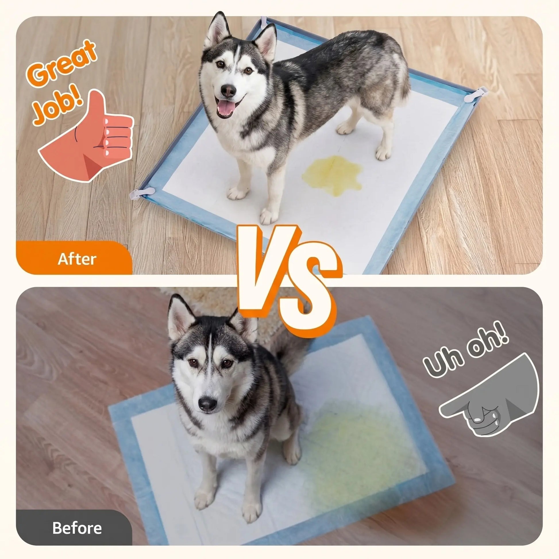 24-Inch Silicone Dog Urinal Pad, Foldable Non-Slip Pet Floor Protector, Easy Clean Soft Material, Prevents Leaks, Saves Space
